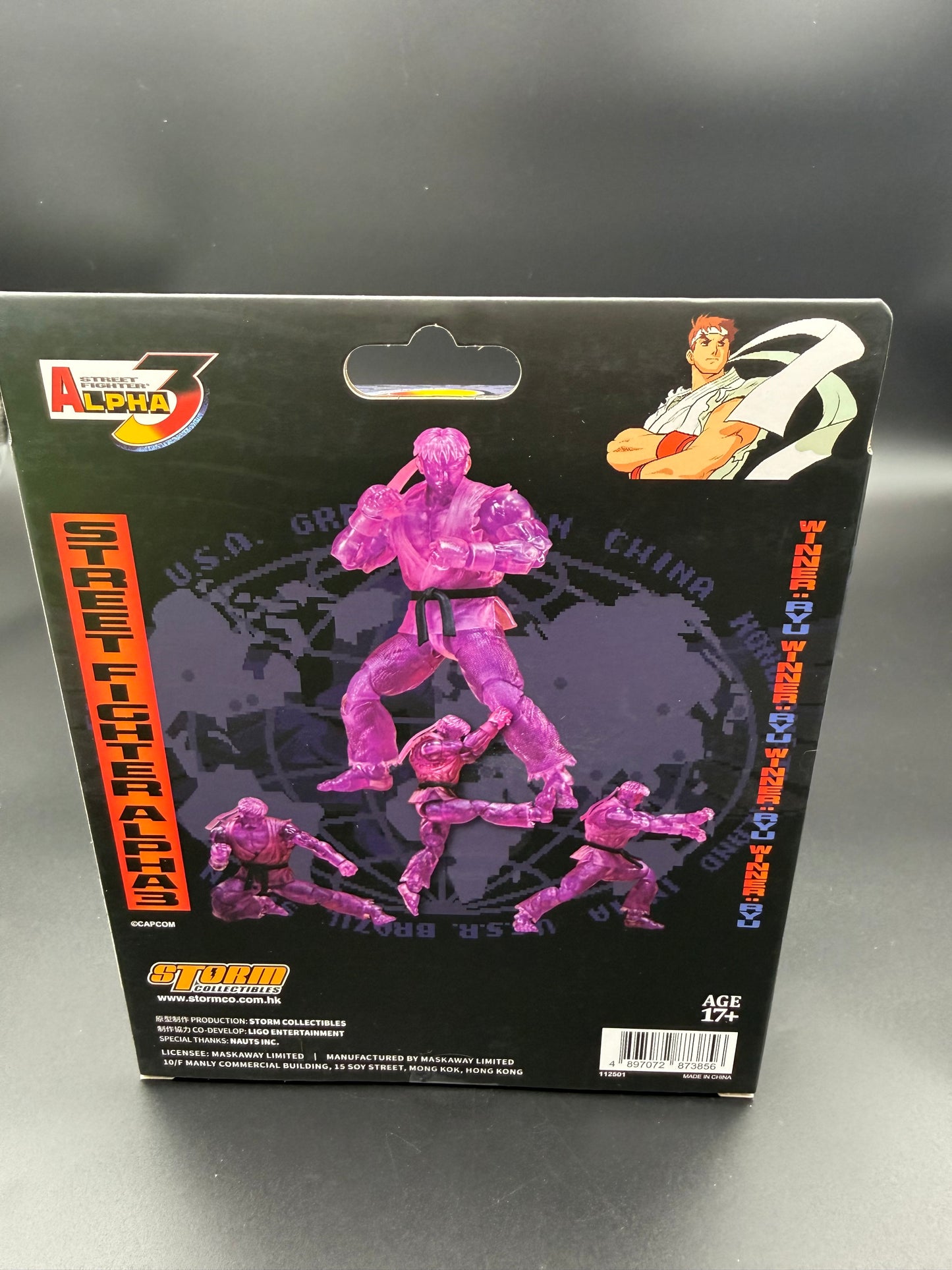 Storm Arena Street Fighter Alpha 3 Ryu Purple Exclusive 1/12 Scale Action Figure – Image Anime Exclusive