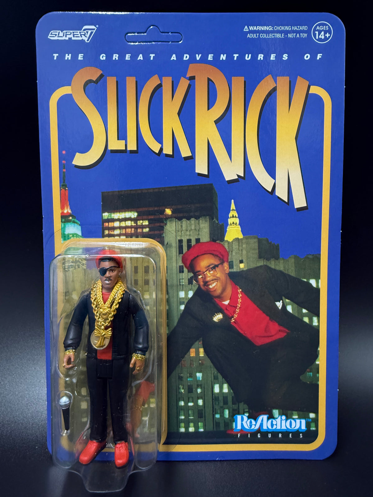 Super7 slick Rick ReAction figure - The great adventures of Slick Rick