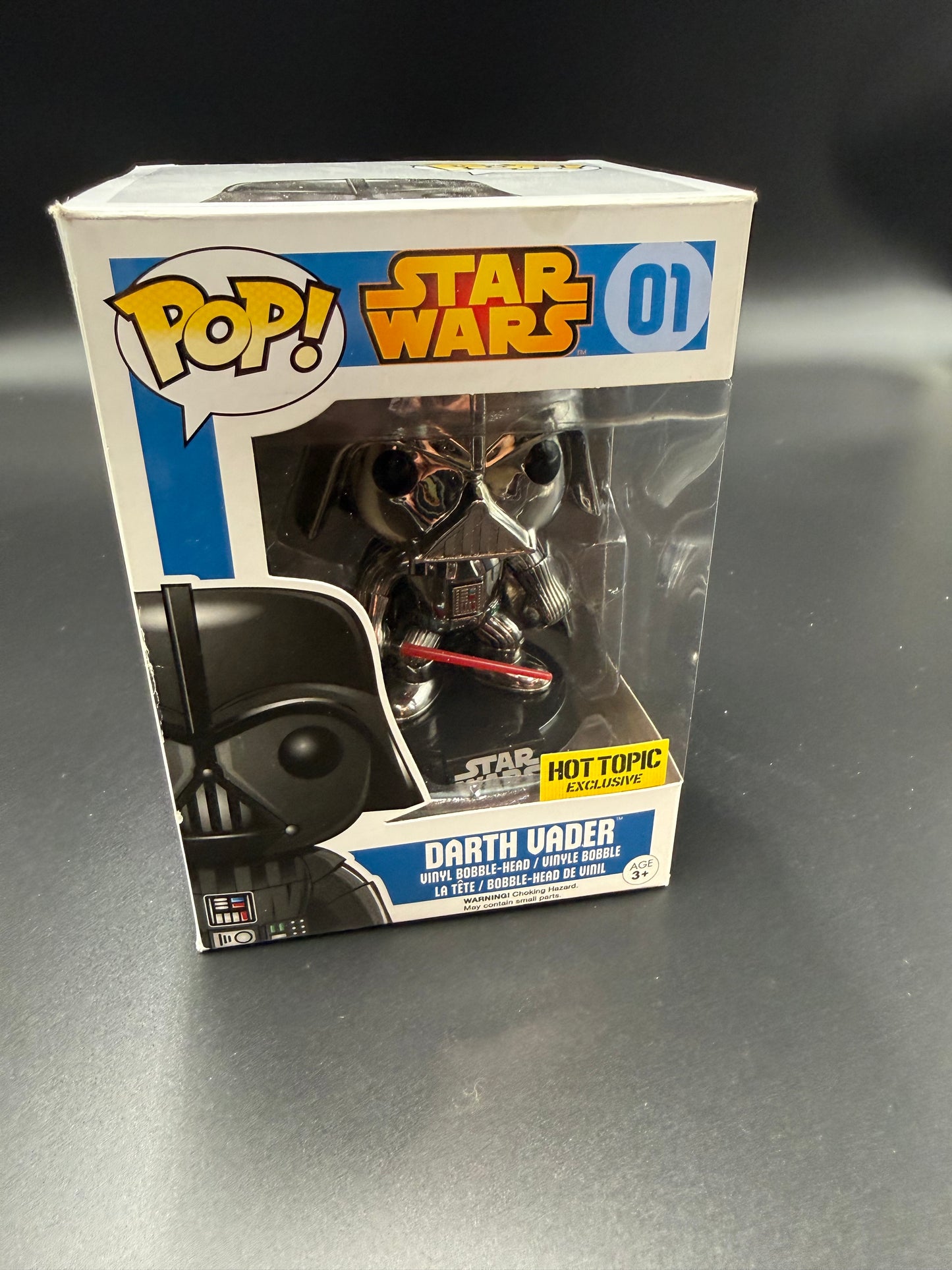Funko Pop! Star Wars Darth Vader #01 Metallic Hot Topic Exclusive