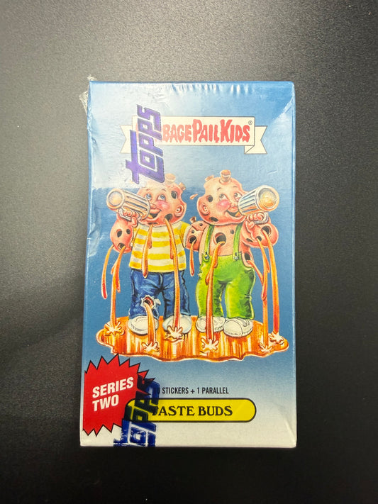 2022 Topps Garbage Pail Kids Taste Buds Series 2 Sealed Box – 10 Stickers + 1