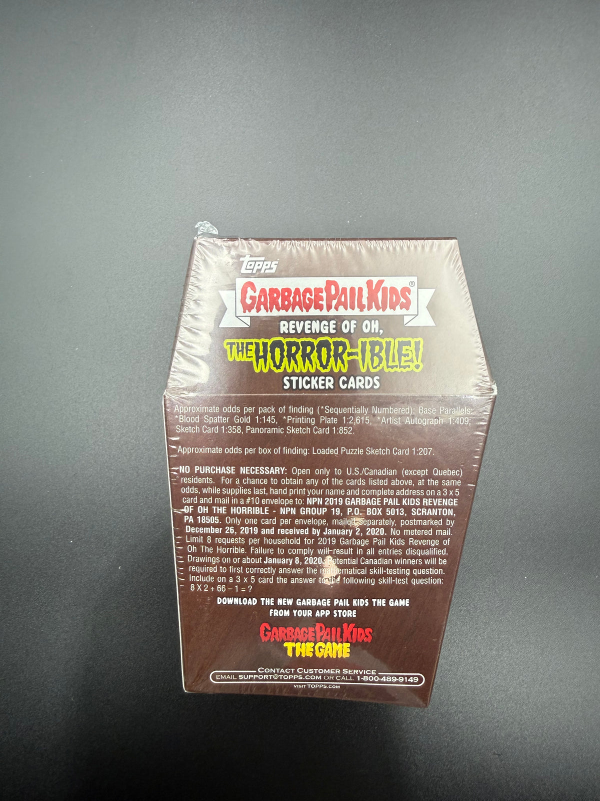 2019 Topps Garbage Pail Kids Revenge of Oh, The Horror-ible! Sealed Blaster Box