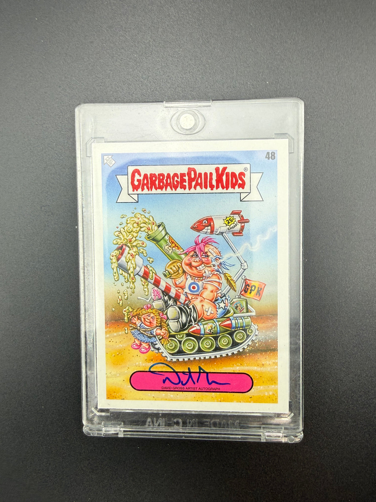 2024 Topps Garbage Pail Kids Kids at Play #48 Silly Billy – David Gross Artist Autograph