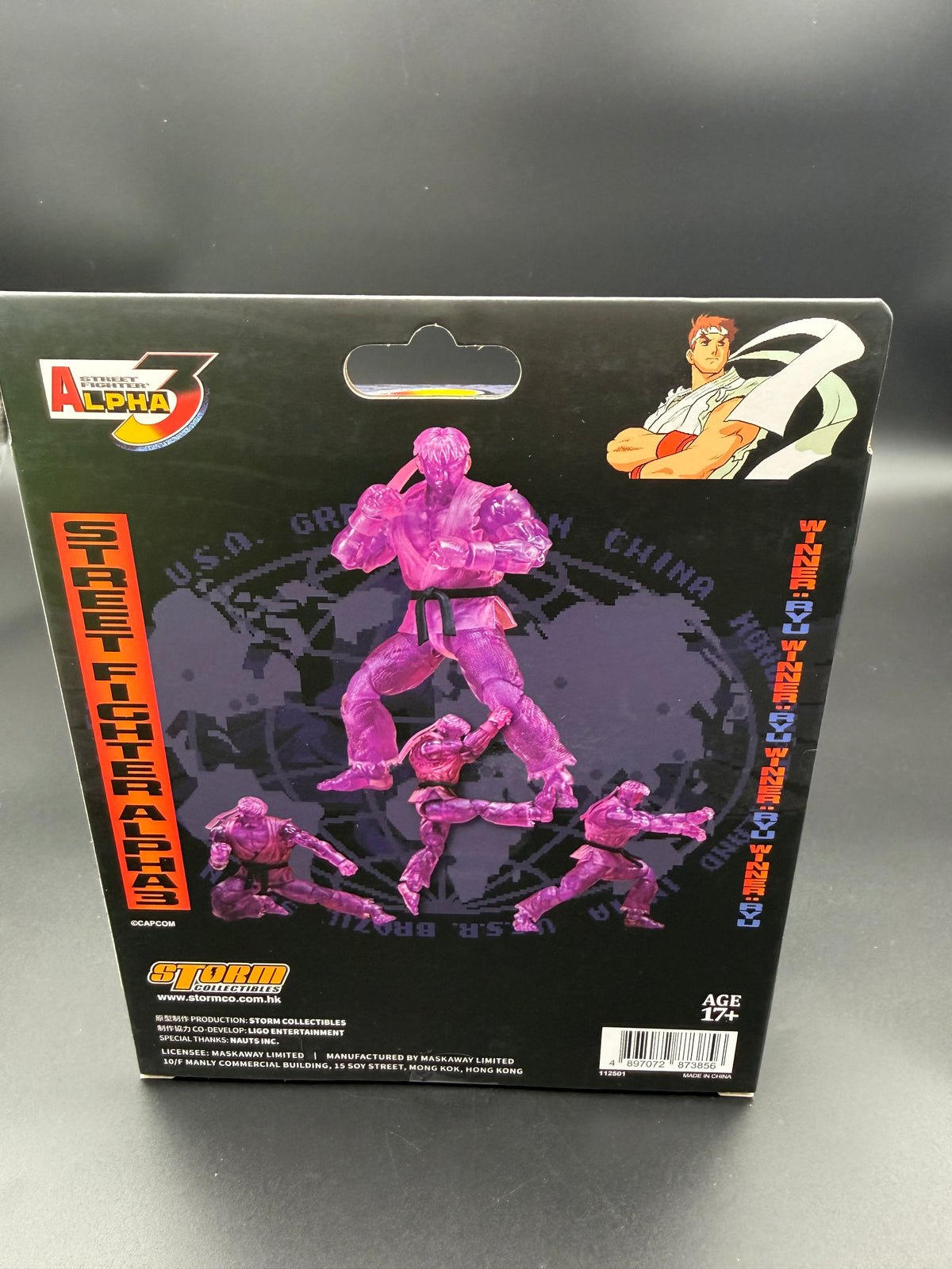Storm Arena Street Fighter Alpha 3 Ryu Purple Exclusive 1/12 Scale Action Figure – Image Anime Exclusive