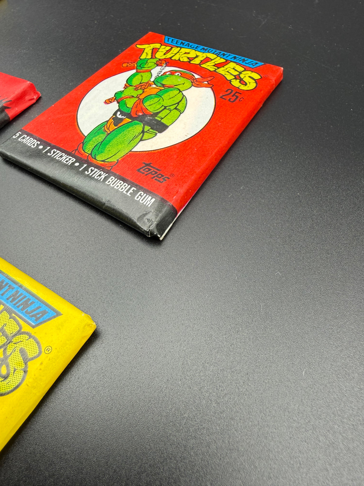 1989–1991 Topps Teenage Mutant Ninja Turtles Sealed Wax Pack Lot – 5 Packs – Character Wrappers + Secret of the Ooze