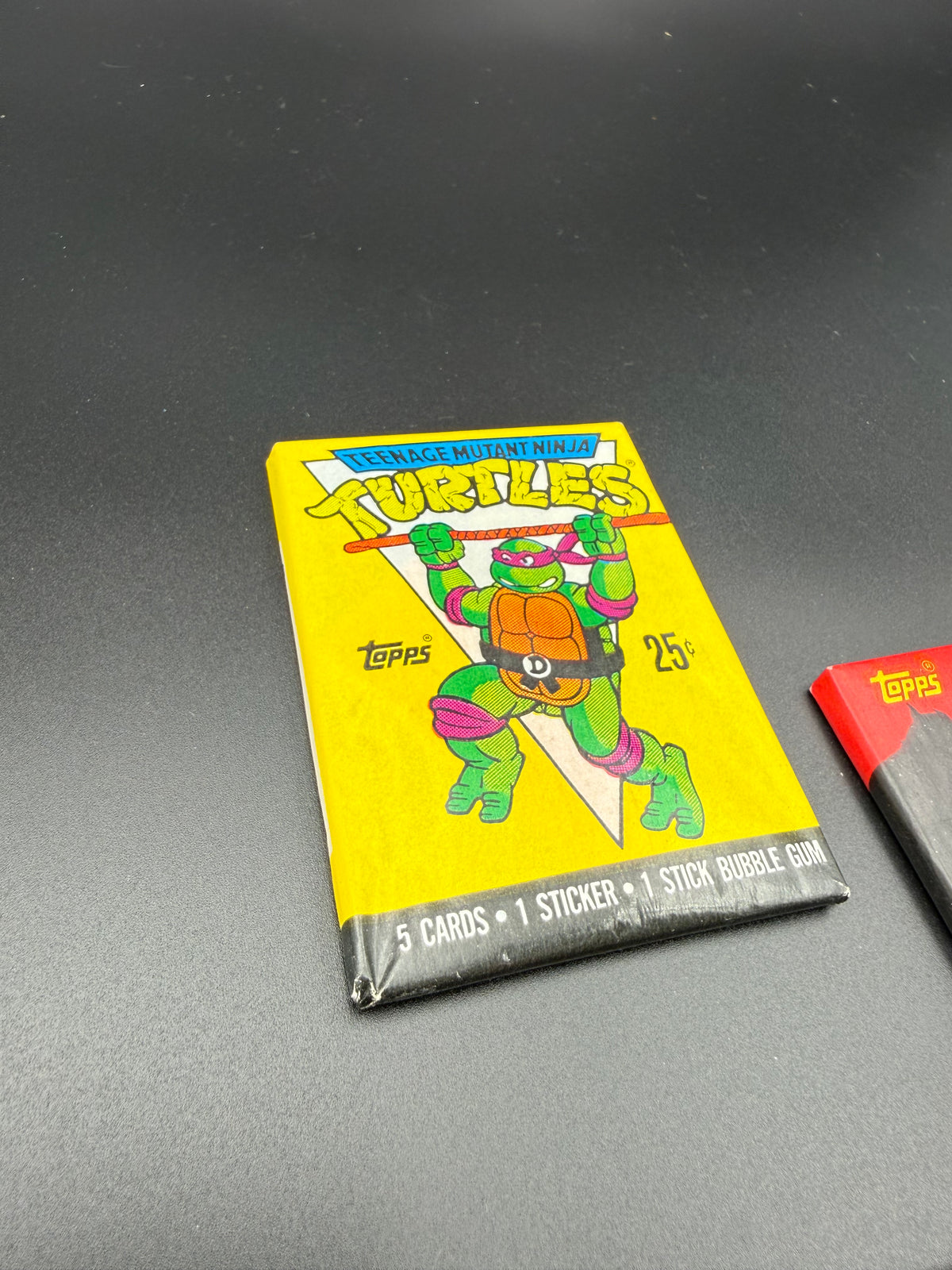 1989–1991 Topps Teenage Mutant Ninja Turtles Sealed Wax Pack Lot – 5 Packs – Character Wrappers + Secret of the Ooze
