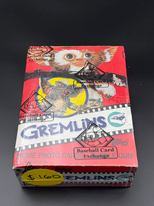 1984 Topps Gremlins Movie Photo Cards Unopened Wax Pack – BBCE Box Provenance.