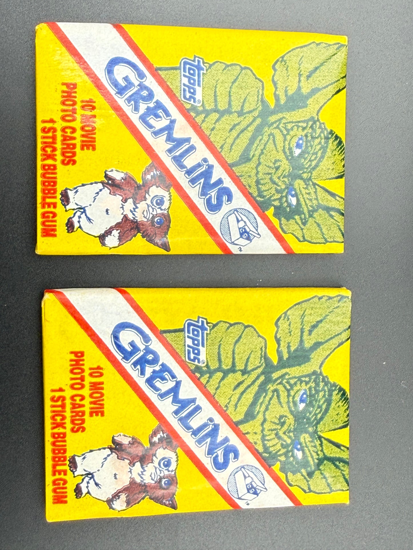 1984 Topps Gremlins Movie Photo Cards Unopened Wax Pack – BBCE Box Provenance.