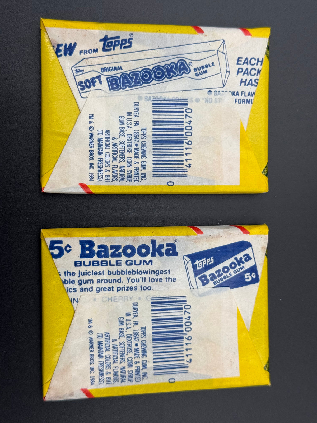 1984 Topps Gremlins Movie Photo Cards Unopened Wax Pack – BBCE Box Provenance.