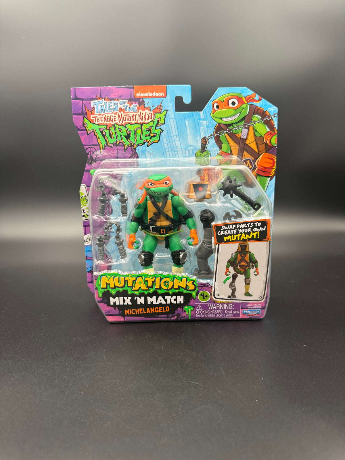 TMNT Tales Mutations Mix N Match Michelangelo Playmates 4.5" Figure 2024