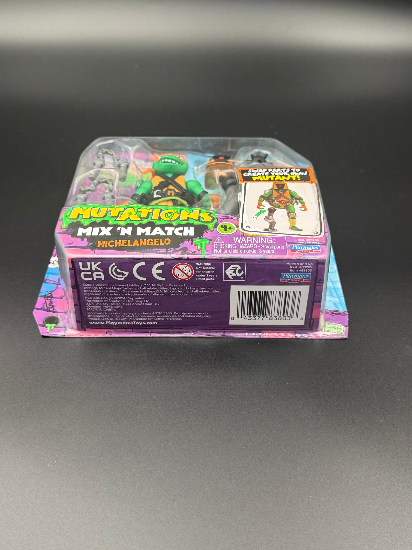 TMNT Tales Mutations Mix N Match Michelangelo Playmates 4.5" Figure 2024