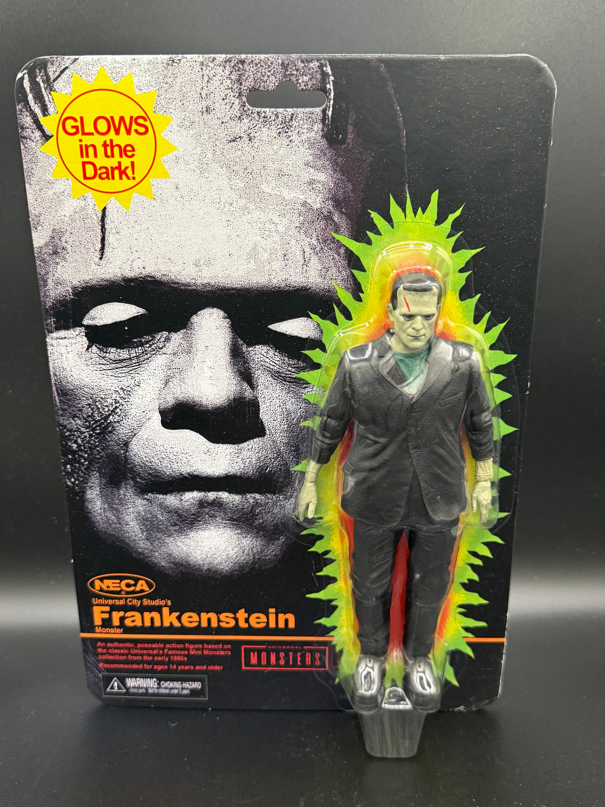 NECA Universal Monsters Frankenstein Glow in the Dark 7" Retro Figure