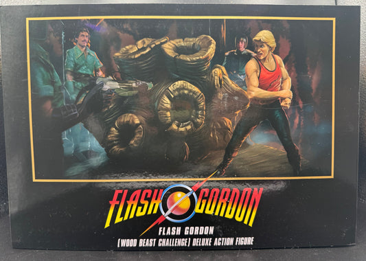 NECA Flash Gordon Wood Beast Challenge SDCC 2024 Signed Sam J. Jones